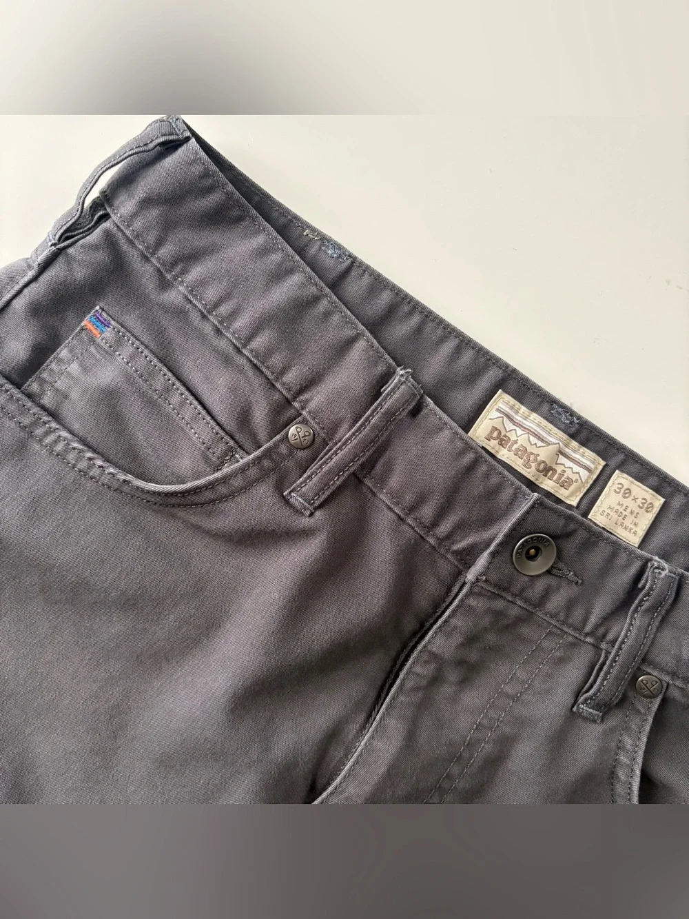 Patagonia Men's Dark Gray Straight-Fit Pants Size 30x30